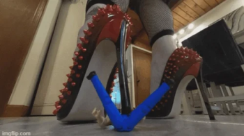 In & Under Madam Giantess' big boots and lethal heels VR4K.webp