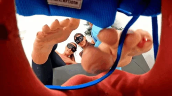 You'll live in our jogging shoes now, tiny guy!.webp