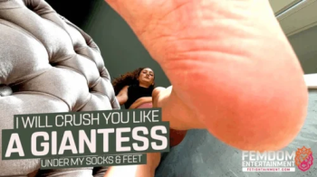 I'll crush you like a giantess under my socks and feet ( Giantess Feet & Shrinking with Miss Anastasia S ) - 640p wmv.webp