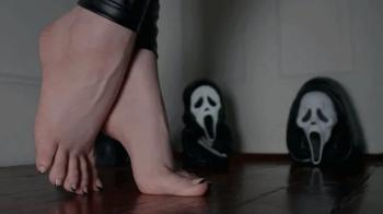 M - Sexy Goth Feet with Black French Tip Toenails.webp