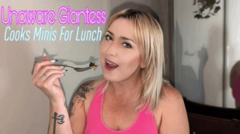 Unaware Giantess Cooks Minis For Lunch.webp