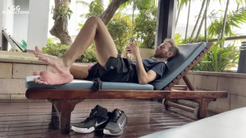 Giant male foot tease- Vini’s Sweaty Socks to Rosy Soles - Feet Vini foot size 15 (MP4-HD 1080p).webp