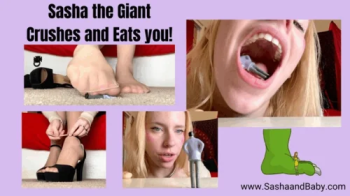Sasha the Giant Crushes and Eats you - Giantess Vore Taboo Porn.webp
