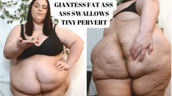 Giantess Fat Ass Swallows Tiny Pervert.webp