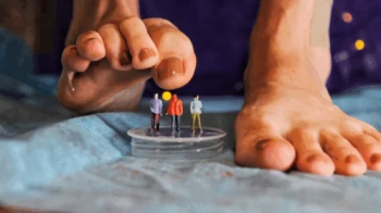 Three tourists in the giantess cave.webp