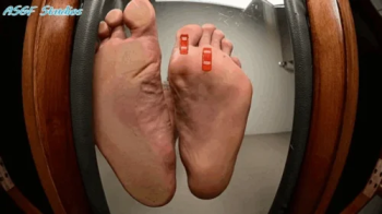 Hunny crushing a tiny man under her thick wide soles Pt 2 - MP4.webp