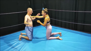 Sexy fem mma fighter dominates a guy in fantasy wrestling part 2.webp