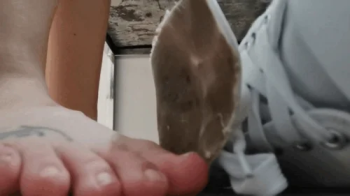 Big giantess and broken sneakers in the store dressing room 1080HD.webp