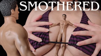 Smothering the Tiny - Giantess Countess Wednesday Tit Smothering a Tiny Man and Using Him for Her Amusement - Ft Boob Bo.webp