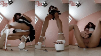 Tranny Giantess In High Heels Crushes Micro Cars - 2.webp