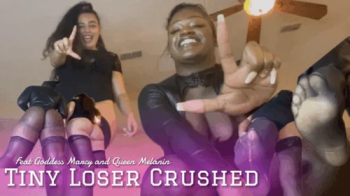 Tiny Loser Crushed - Feat Goddess Marcy and Queen Melanin.webp