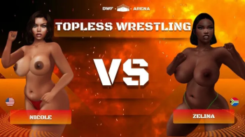 Topless female pro wrestling- Zalina challenges Nicole to face the champion HD.webp