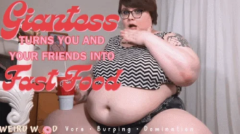 Gassy Giantess Turns You and Your Friends Into Fast Food! (Vore) - MP4.webp