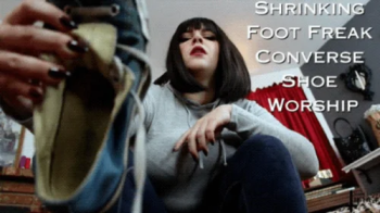Shrinking Foot Freak Converse Shoe Worship - WMV - A POV Foot Fetish Fantasy featuring Jane Judge with Sweaty Socks, Hum.webp
