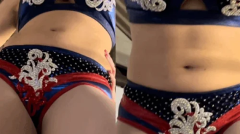 Giantess makes you kiss her Abs.webp