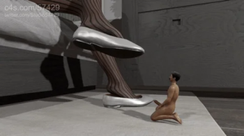 Worshipping Her Giantess Flats - Pantyhose Stomping + Full POV.webp
