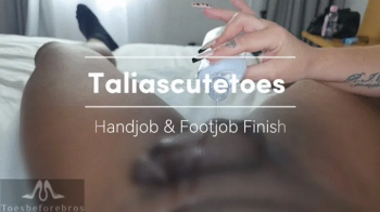 Taliascutetoes Handjob & Footjob Finish.webp