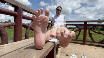 Smell and lick my sweaty feet in public… Fast, before someone sees - Feet Vini foot size 15 (MP4-HD 1080p).webp