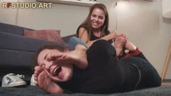 Leya Punishes Naughty Thief Tonya - Tickling and Making Her Smell and Lick Sweaty Feet (FULL HD MP4).webp