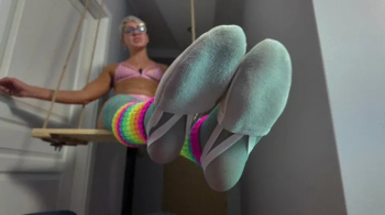 Colorful Ruslana Sits On A Swing And Massages Spiderman’s Dick - Blue Stockings And Semi Ballet - Full - 4K.webp