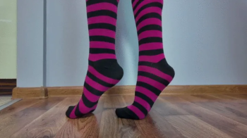 Ruslana In White Bra Sits On A Swing And Massages Penis Of Spiderman - Socks.webp