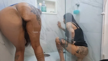 TWO FRIENDS FARTING DESPERATELY WANTING TO USE THE TOILET WHILE THE BATHROOM IS LOCKED PART 4 BY ANITA PERVESE AND IVY B.webp