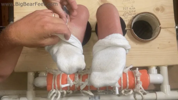 Sweaty, Itchy Feet - tickling male feet fingers, brushes, massager, itching powder.webp