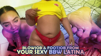 Blowjob & footjob from your sexy bbw latina - Holly.webp
