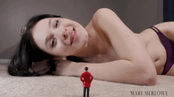 Giantess Strokes Your Pathetic Micro Penis - Mari Merlowe.webp