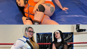 Big Booty Stinkface Halloween Costume Wrestling - Double Feature!.webp