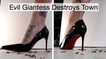 Evil Giantess Destroys Town.webp