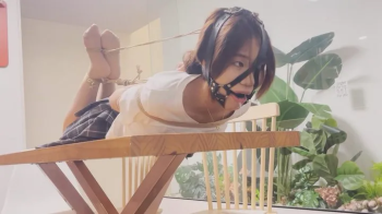 Lovely Girl Hogtied and Ballgagged Drooling.webp