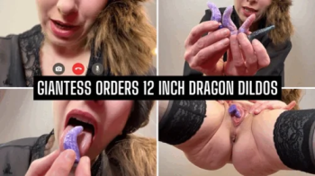 Giantess orders 12 inch Dragon Dildos.webp