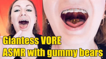 ASMR- Hungry Giantess eating gummy bears (720p).webp