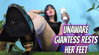 Unaware Giantess Rests Her Feet.webp