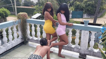 GODDESS SABRINA & GODDESS MARINA - SLAVE KAY - FETISH TRAINING FOR SUB, STUDENT AND SLAVE OF 2 BRATTIES - DRESSAGE FETIC.webp