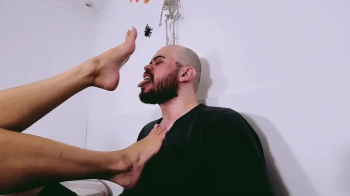 Witchy Halloween Foot Domination- Nerd Slave Begs to Worship My Feet.webp