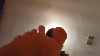 Giantess Fifi playfully smooshing a fun tiny plaything.webp