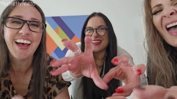 Triple Office Domme POV Tickling Male Bondage Whitney Monica.webp