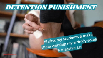 Detention Punishment- Teacher Shrinking Students for Foot Domination And Ass Worship Andrea Rosu SD.webp