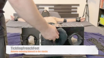 Antonio enjoying himself in the tickle stocks (mobile).webp
