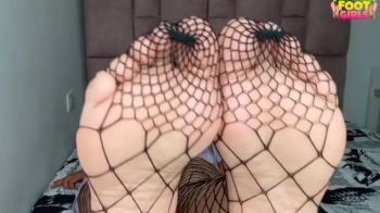 BBW LATINA Hottie ANGIE from COLOMBIA - Fishnet Stockings & Pajamas - HD 1920 x 1080 mp4.webp