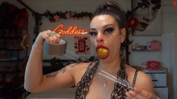 Mighty Mouth! (Self Bondage Stuffing) ft Goddess Fina.webp