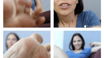 Gentle Giant Feet- Cali Logan finds a tiny and keeps him as a little foot slave (hd).webp