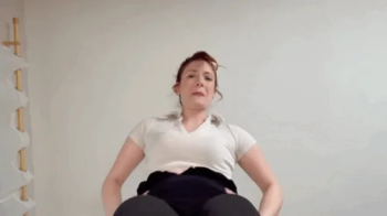 Giantess gives you a stomping massage.webp
