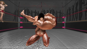 Naked big tit female oil wrestling- Jasmine vs Sarah LOW.webp