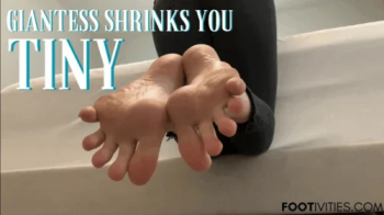 Stuck on Soles! Giantess Shrinks U Tiny.webp