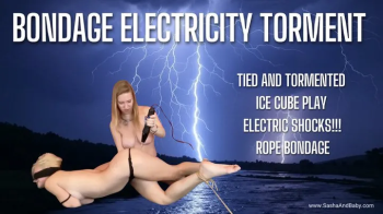 ROPE BONDAGE Electricity Torment with Ice Cubes and Violet Wand - Temperature Play - Femdom - Dom sub.webp
