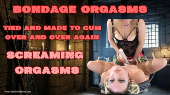 BONDAGE - Screaming Orgasm Torment on Tied Up Girl - Pain Play - Masochist - Blonde - Submissive - Clothespins.webp