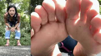 TINY IN THE PARK - Jamie Daniels, Giantess, Foot Fetish, POV - WMV.webp